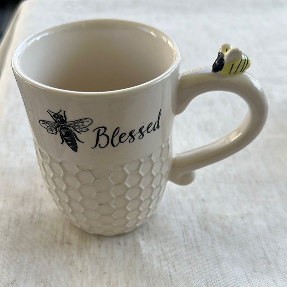 Bee-Themed White Mug